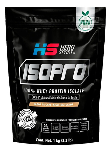 [HSISOPROCHAI1000] Hero Sport Isopro Proteína chai 1kg