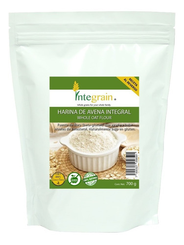[INTE-12-HAVE-700-F] Integrain Harina De Avena 700g
