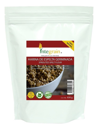 [INTE-12-HESP-830] Integrain Harina De Espelta Germinada 830g