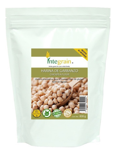 [INTE-12-HGAR-830-F] Integrain Harina De Garbanzo 830g