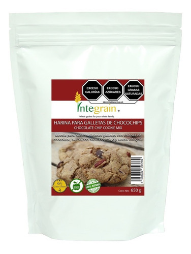 [INTE-12-HGAC-650] Integrain Harina Galletas De Chispas De Chocolate 650g