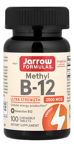 [JAFOMB12US100] Jarrow Formulas Methyl B12 Ultra strength 100tabs