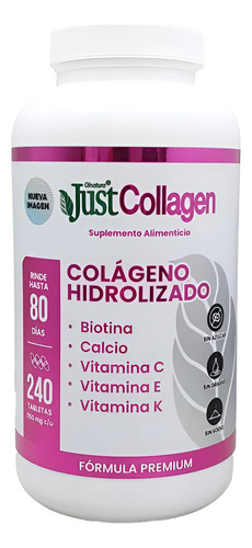 [JCCH240] Just Collagen Colageno hidrolizado 240tabs