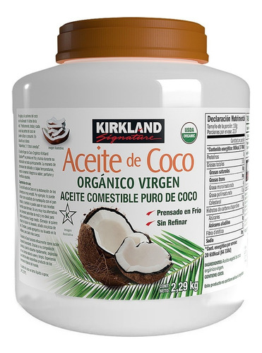 Kirkland Aceite De Coco Orgánico Virgen 2.29kg