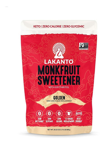 [LAK-08-AGOL-800] Lakanto Monkfruit Sweetener Golden 800g