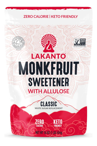 [LAKMALLCL454] Lakanto Monkfruit allulose classic 454g
