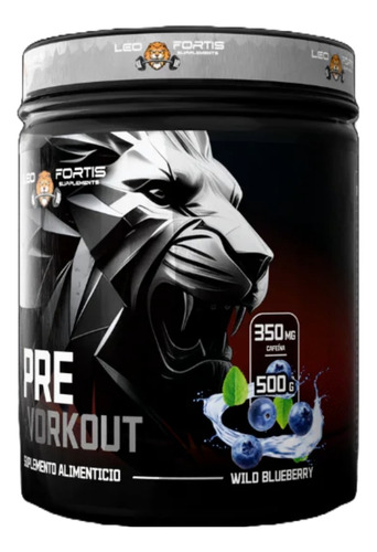 Leo Fortis Pre Workout Wild blueberry 500g