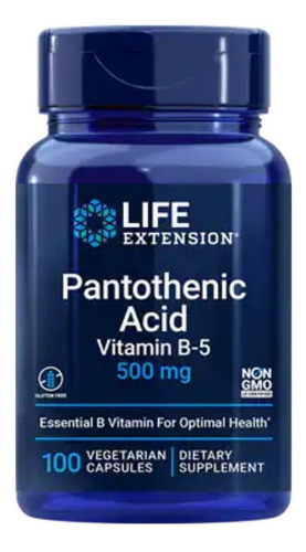 [LIEXPANB5100] Life Extension Pantothenic acid Vit B5 100caps