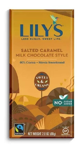 [LILY-06-SACA-80] Lilys Chocolate Salted Caramel 40% 80g