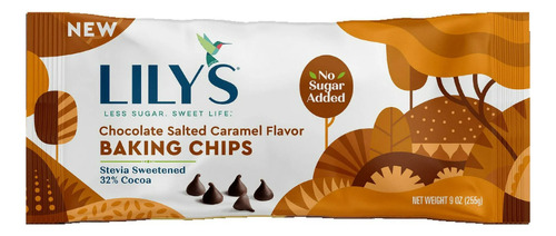 [LILY-06-CHICA-255] Lilys Chocolate chips Salted caramel 32% 255g
