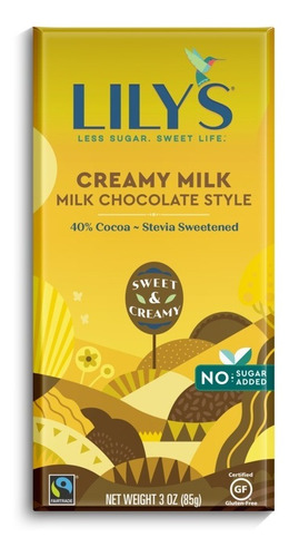 Lilys Creamy Chocolate 40% 85g