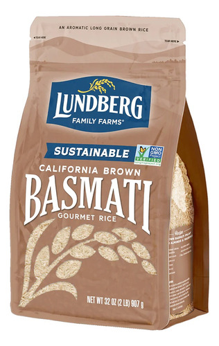 [LUNDBBBR907] Lundberg brown basmati rice 907g