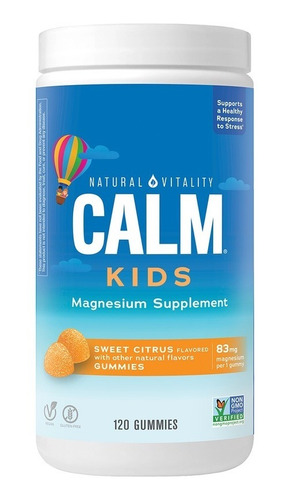 Natural Vitality Calm Kids Sweet citrus 120 gummies