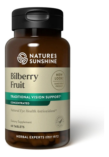 [NSUNBILBFR60] Natures Sunshine Bilberry Fruit 60tabs