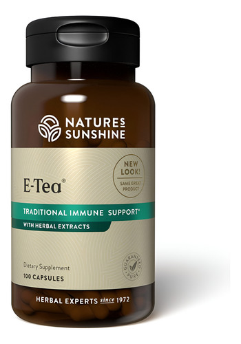 [NSUN-21-ETEA-100C] Natures Sunshine E-tea 100caps