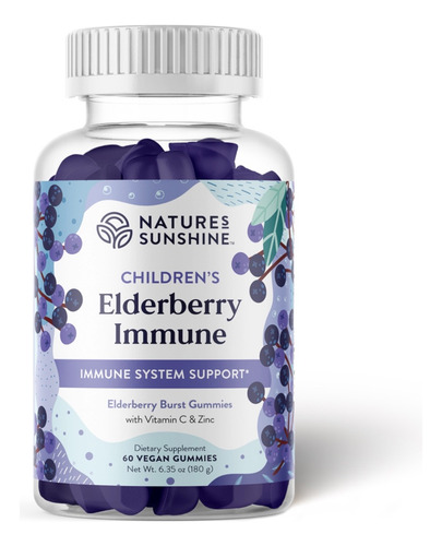 [NASUN-ELIMC60] Natures Sunshine Elderberry Immune Children's 60gummies