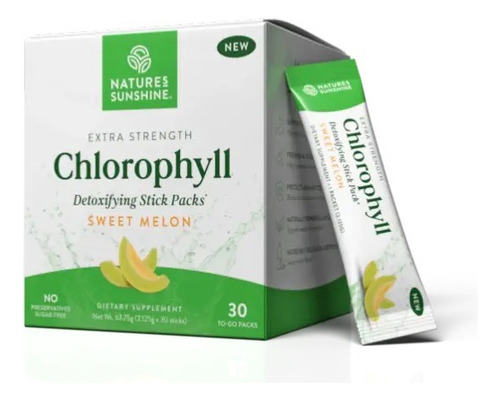 Natures Sunshine Extra strength Chlorophyll Sweet Melon 30p