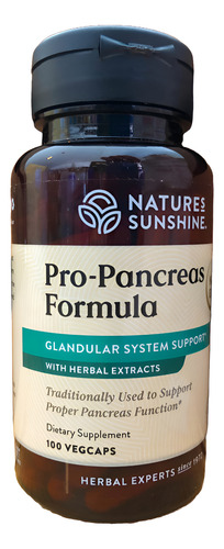 Natures Sunshine Pro-pancreas 100caps