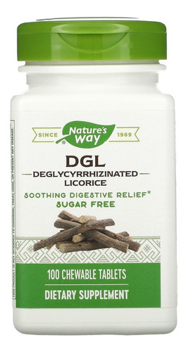 [NWYDGL100] Natures Way DGL Licorice Sugar free 100tabs