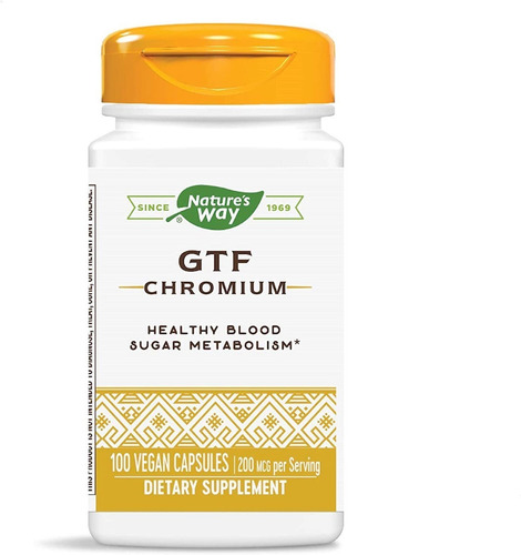 Natures Way Gtf Chromium 100caps