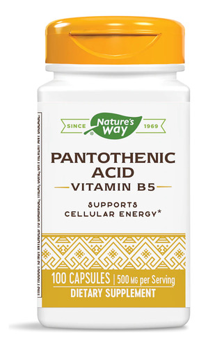 [NWAYPANA100] Natures Way Pantothenic Acid B5 100caps