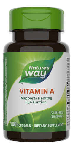 Natures Way Vitamin A 100softgels