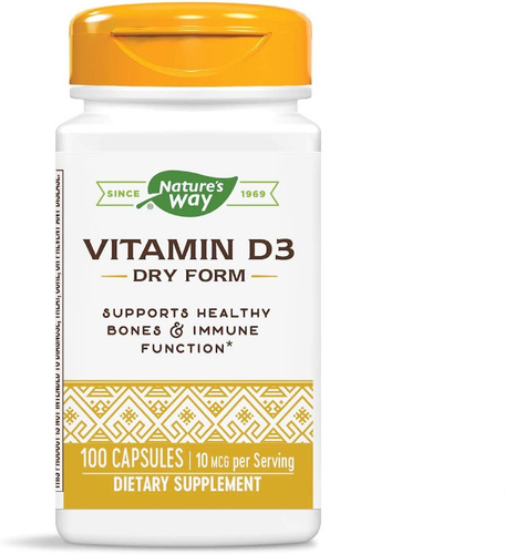 Natures Way Vitamina D3 Dry Form 100caps