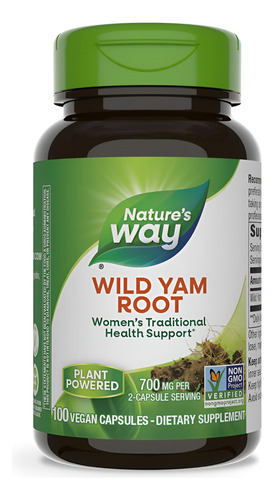 Natures Way Wild Yam root 100caps