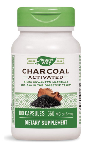 Natures Way activated Charcoal 100caps