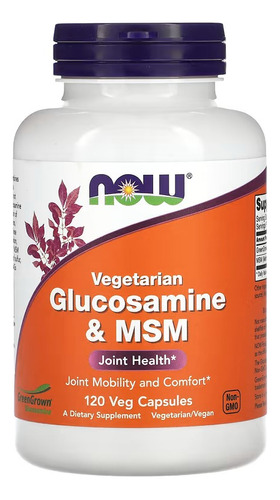 [NOWGLMSM120] Now Glucosamine & MSM 120vegcaps