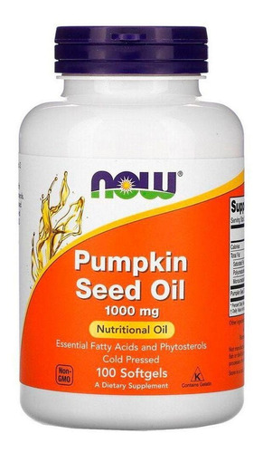 Now Pumpkin seed oil 100caps