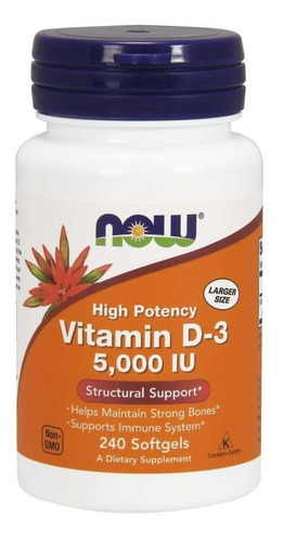 Now Vitamin D3 5000 240caps