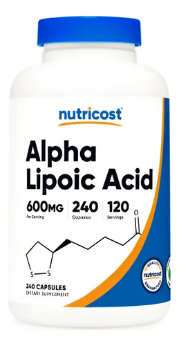 [NUTRIC21AAL240] Nutricost Alpha lipoic acid 600mg 240caps