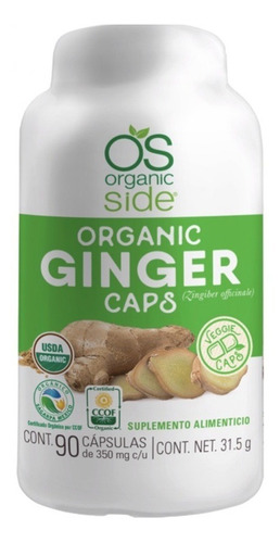 Organic Side Jengibre Organica 90caps