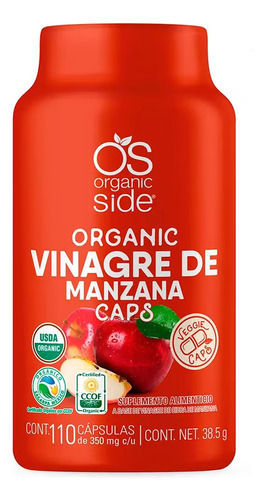 [ORSIVSM110] Organic Side Vinagre de Sidra de manzana 110caps