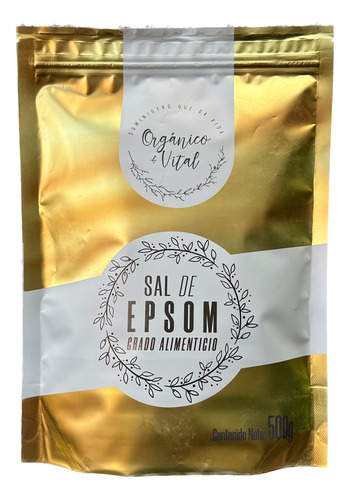Organico y Vital Sal de epsom 500g