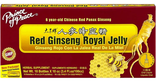Prince of Peace Red Ginseng Royal Jelly 10bot 10cc