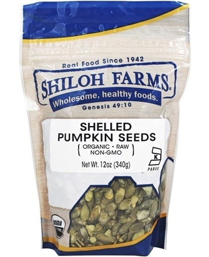 [SHIFCPO340] Shiloh Farms Organic Shelled pumpkin seeds 340g