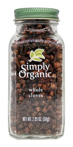 Simply Organic Whole Cloves 58g