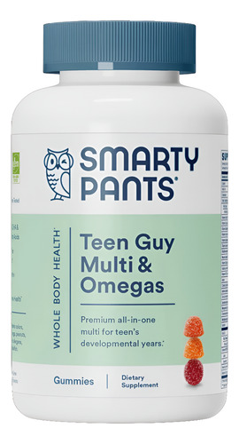 [SMPATEGUMO120] SmartyPants Teen Guy Multi & Omegas 120gummies