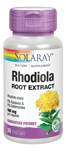 Solarary Rhodiola Root Extract 30vegcaps