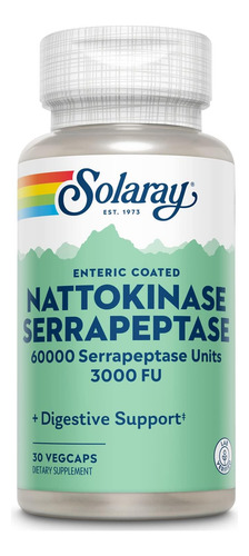 Solaray Nattokinase Serrapeptase 30caps