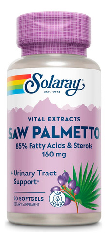 [SOLSAPALEX60] Solaray Saw Palmetto extract 60caps