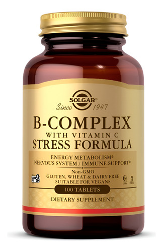 Solgar B Complex Vitamin C Stress Form 100tabs
