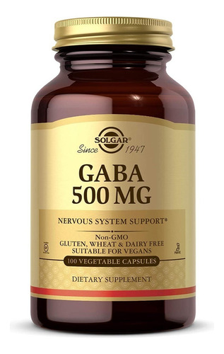 [SGAR-21-GABA-100] Solgar Gaba 500mg  100caps