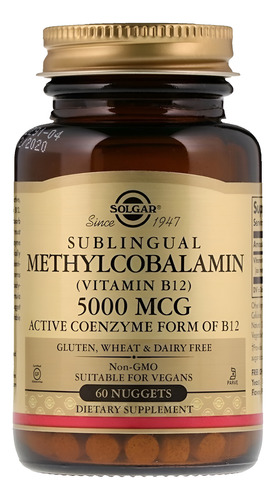 [GARB12MTHY60] Solgar Methylcobalamin Vitamin B12 60Nug
