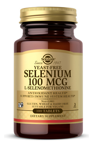 [SOLGSELM100] Solgar Selenium Methionine 100mcg 100tabs