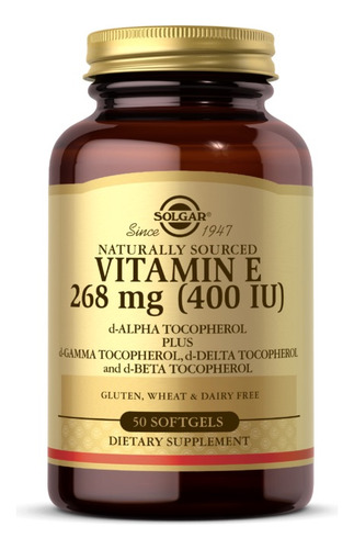 [SGARVITE26850] Solgar Vitamin E 268mg 400iu 50softg