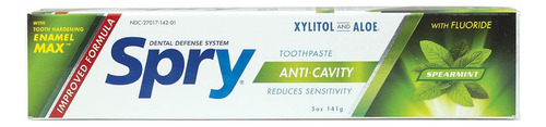 [SPRTOPASMAC141] Spry Toothpaste Spearmint Anti Cavity 141g