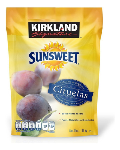 Sunsweet Ciruela Pasas Deshuesadas Secas 1.59kg